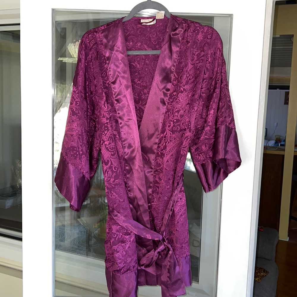 Victoria’s Secret vintage gold label plum colored robe